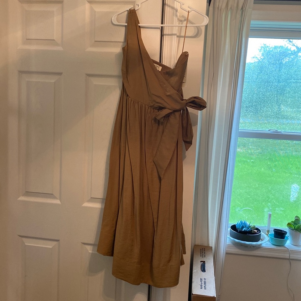 Mimi maternity one shoulder dress